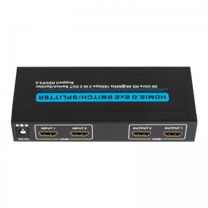 V2.0 HDMI 2x2 Switch \/ Splitter Hỗ trợ 3D Ultra HD 4Kx2K @ 60Hz HDCP2.2