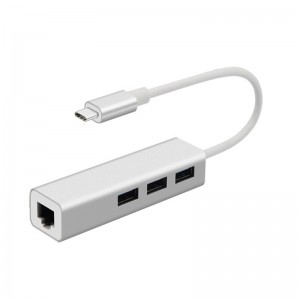 USB loại C sang LAN (1000M) + Bộ điều hợp trung tâm USB 3.0x3