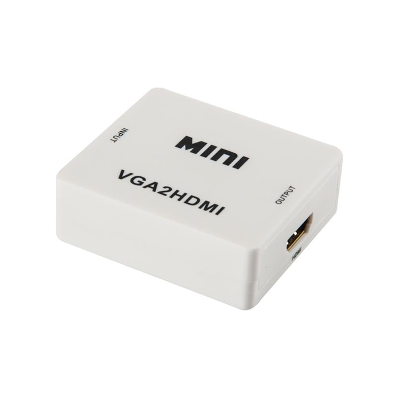 Thiết bị thu nhỏ VGA+audio sang HDMI chuyển hóa 1080P