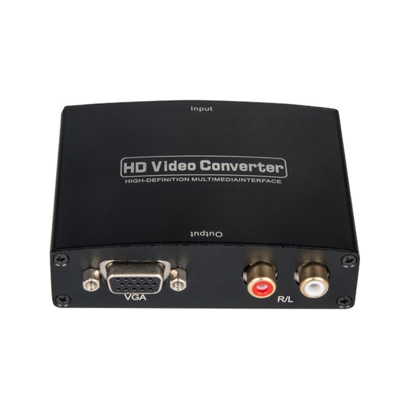 Bộ chuyển đổi âm thanh HDMI TO VGA + R \/ L AUDIO 1080P