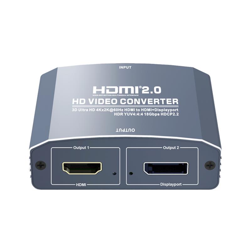 3D Ultra HD 4Kx2K @ 60Hz HDMI sang HDMI + Bộ chuyển đổi DP Hỗ trợ HDMI2.0 18Gbps HDR YUV4: 4: 4 HDCP2.2